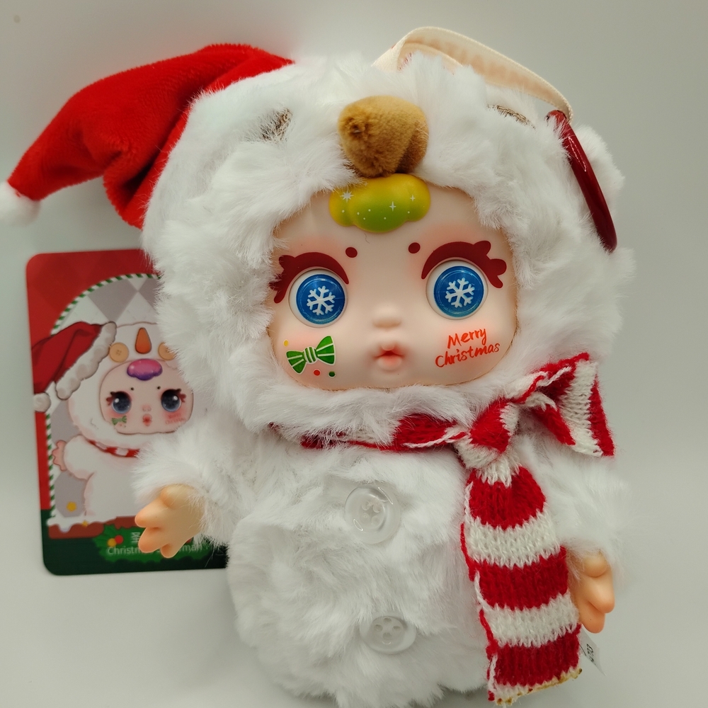 Baby Three Christmas Series "Christmas Snowman" 4 Different Eye Options - Picture 6 of 16